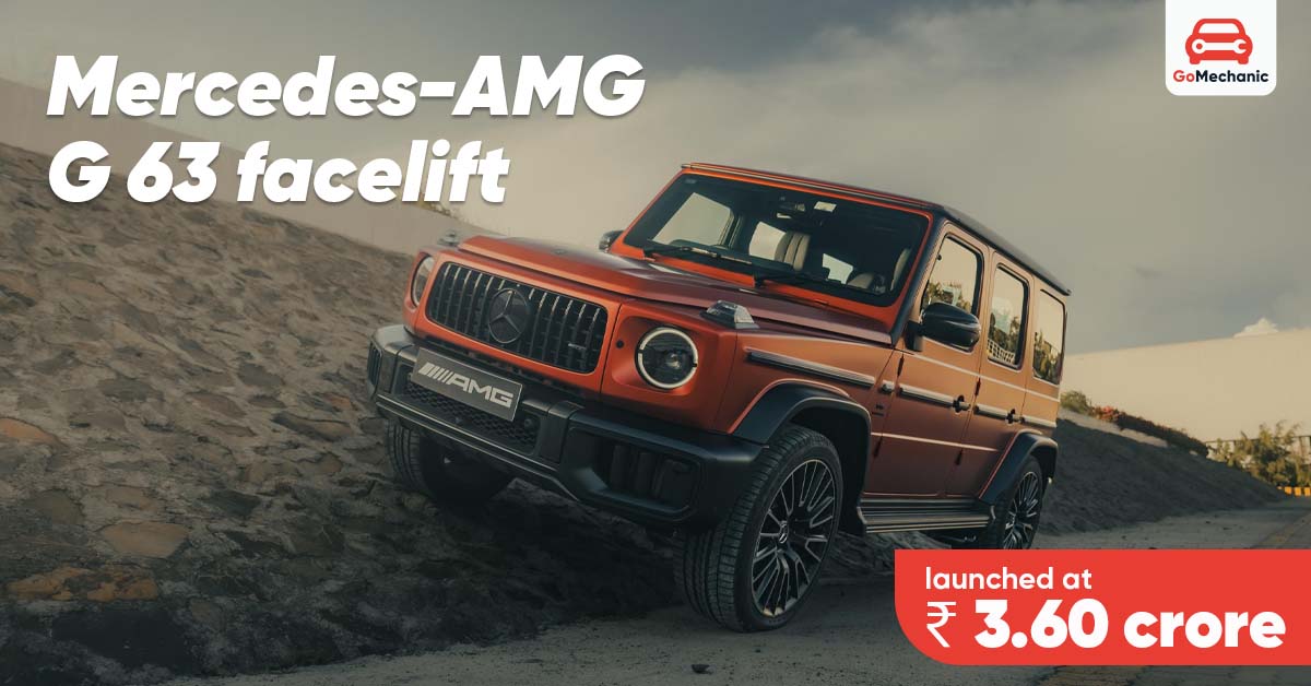 Mercedes-AMG G 63 Facelift Launched in India at ₹3.60 Crore