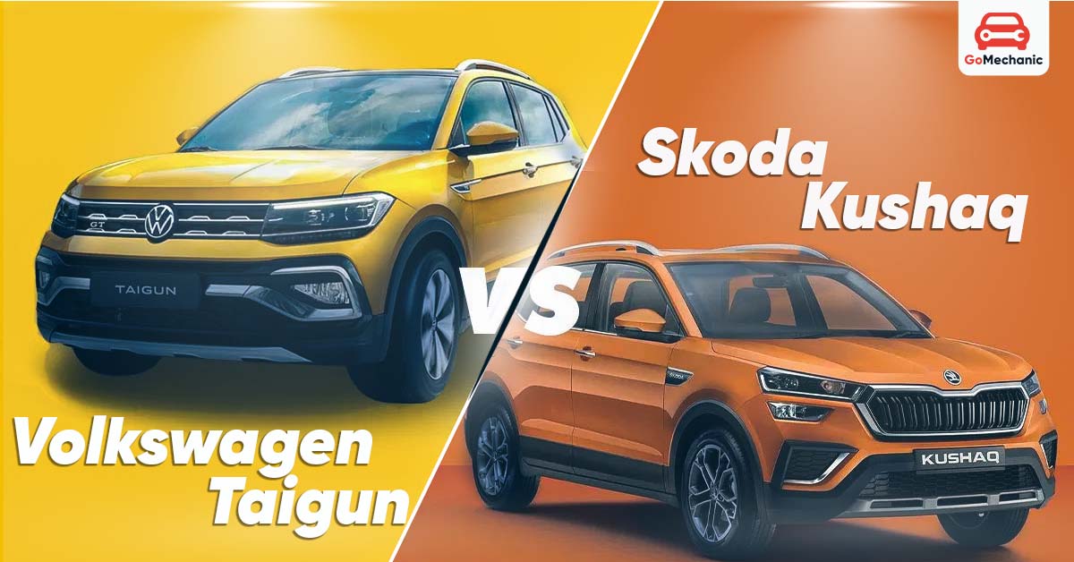 Volkswagen Taigun vs Skoda Kushaq